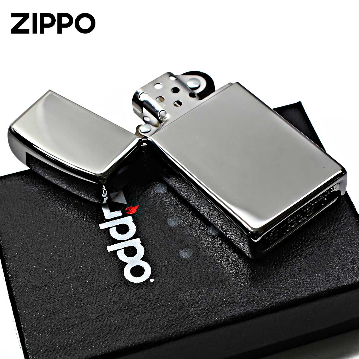 クロームポリッシュ Zippo ジッポライター スリム 無地 鏡面