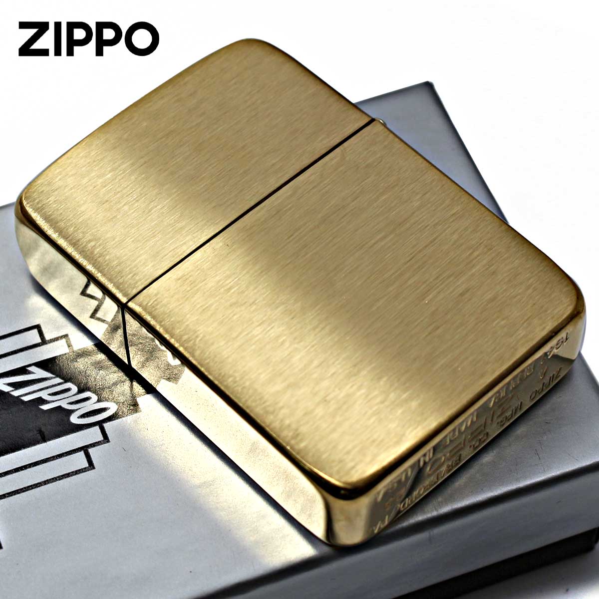 レプリカ Zippo ジッポライター Brushed Brass 1941レプリカ