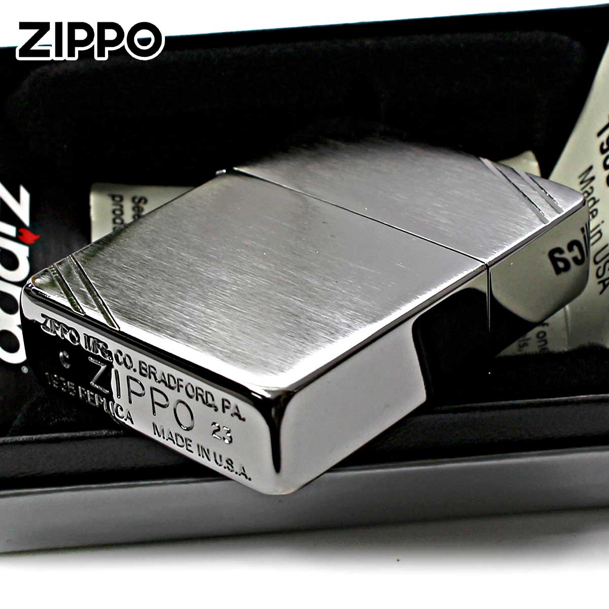 レプリカ Zippo ジッポライター 1935レプリカ 無地 シルバー つや消し