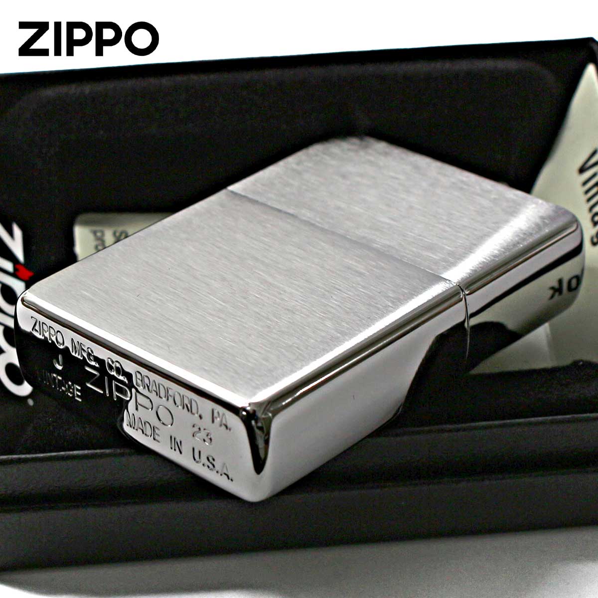 レプリカ Zippo ジッポライター 1937レプリカ 無地 シルバー つや消し
