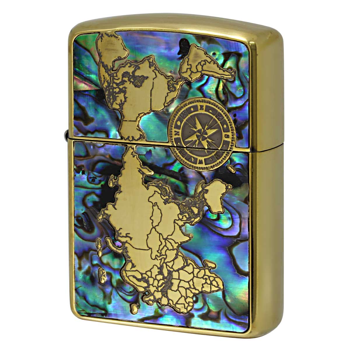 Zippo ジッポライター アーマー シェル 貝 地図 ワールドマップ ARMOR 