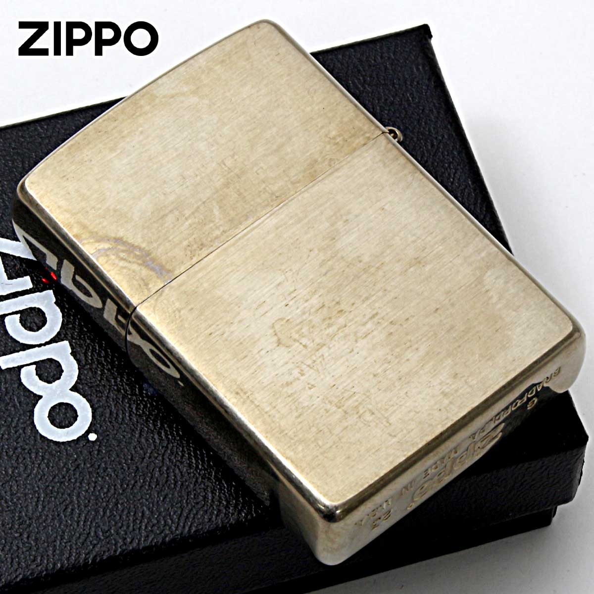 Zippo ジッポライター ビンテージ風 ユーズド ZIPPO LOGO 1955年 Vintage style V・Logo 1955 メール便可の画像