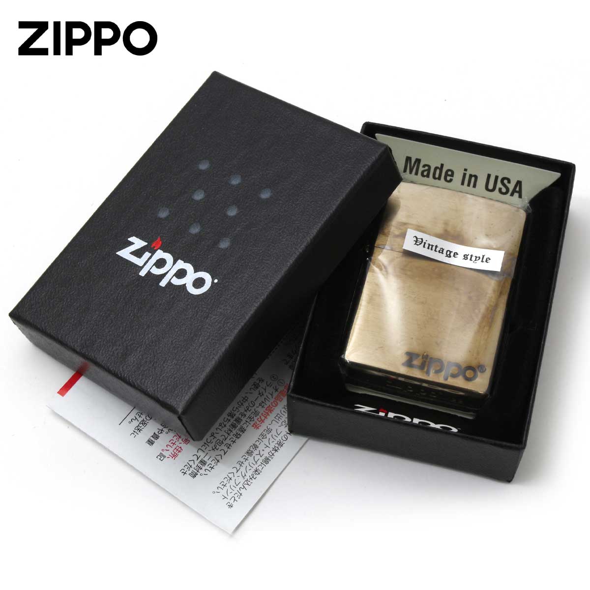 Zippo ジッポライター ビンテージ風 ユーズド ZIPPO LOGO 1980年 Vintage style V・Logo 1980 メール便可の画像