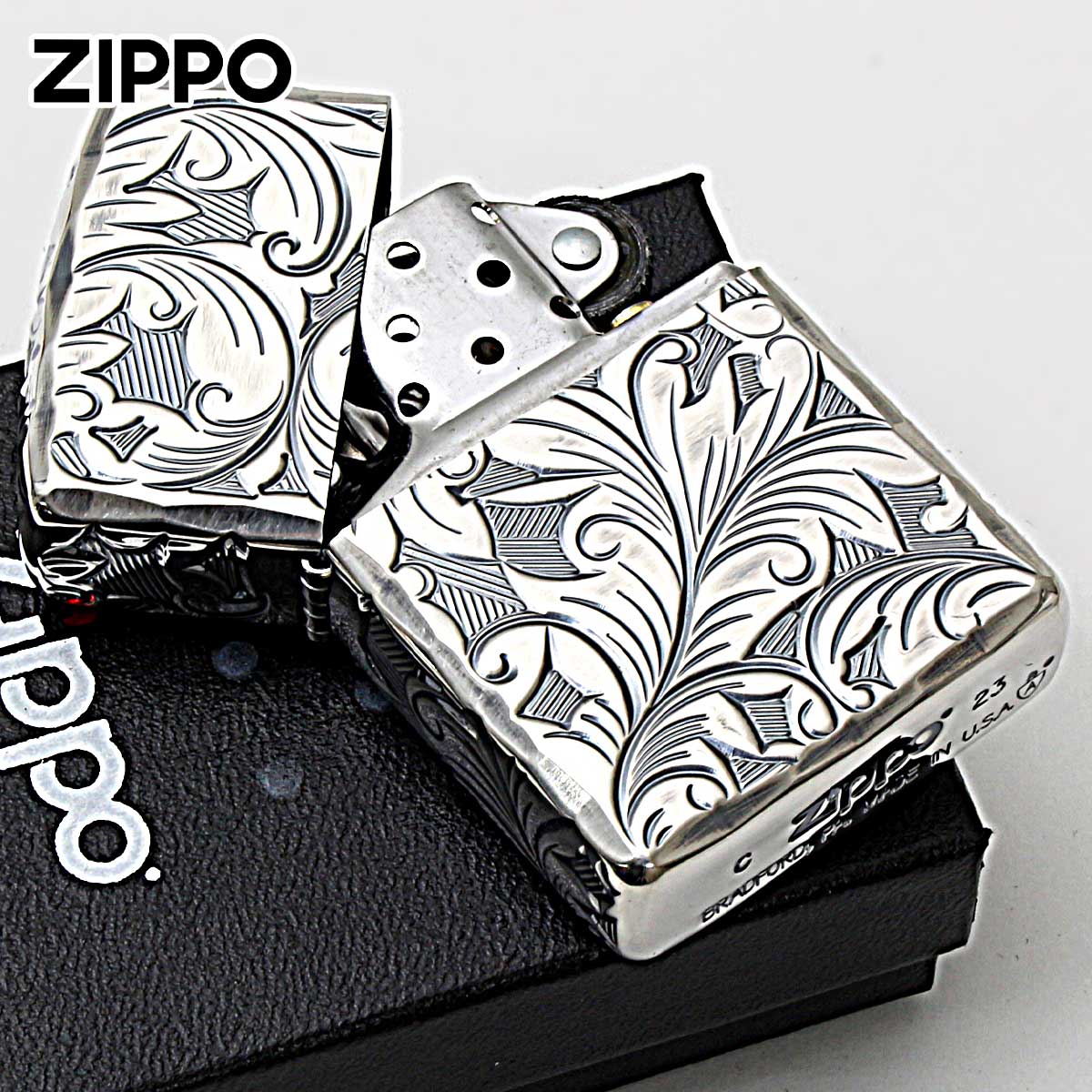 ZIPPO Zippo ジッポライター アーマー ARMOR 5面立体 NC彫刻
