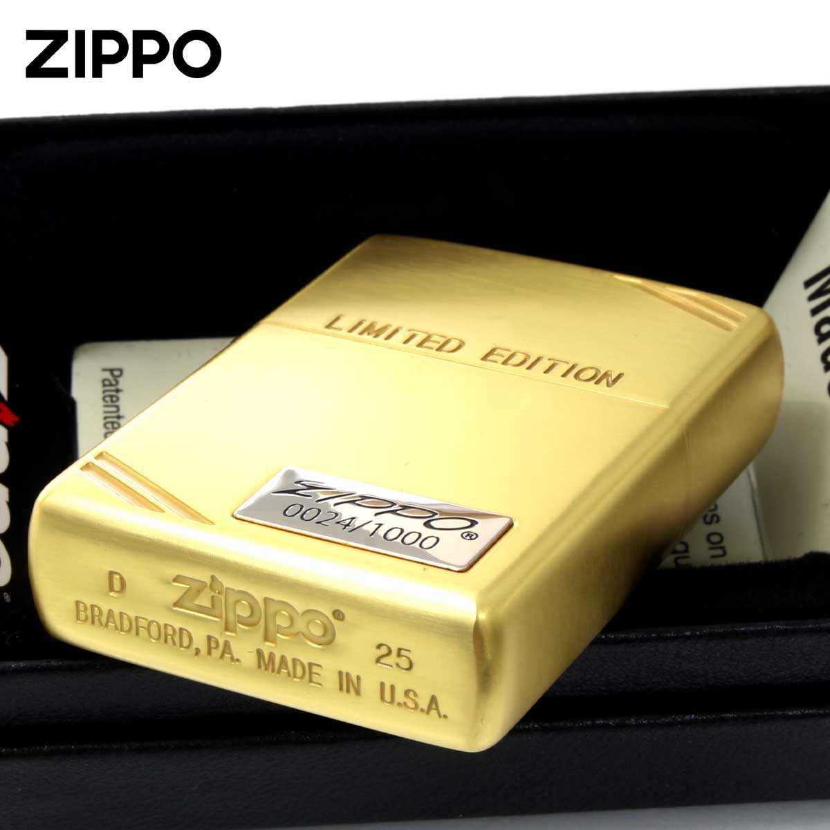ZIPPO（ジッポー） ジッポライター 限定1,000個 ジッポ ロゴ メタル 