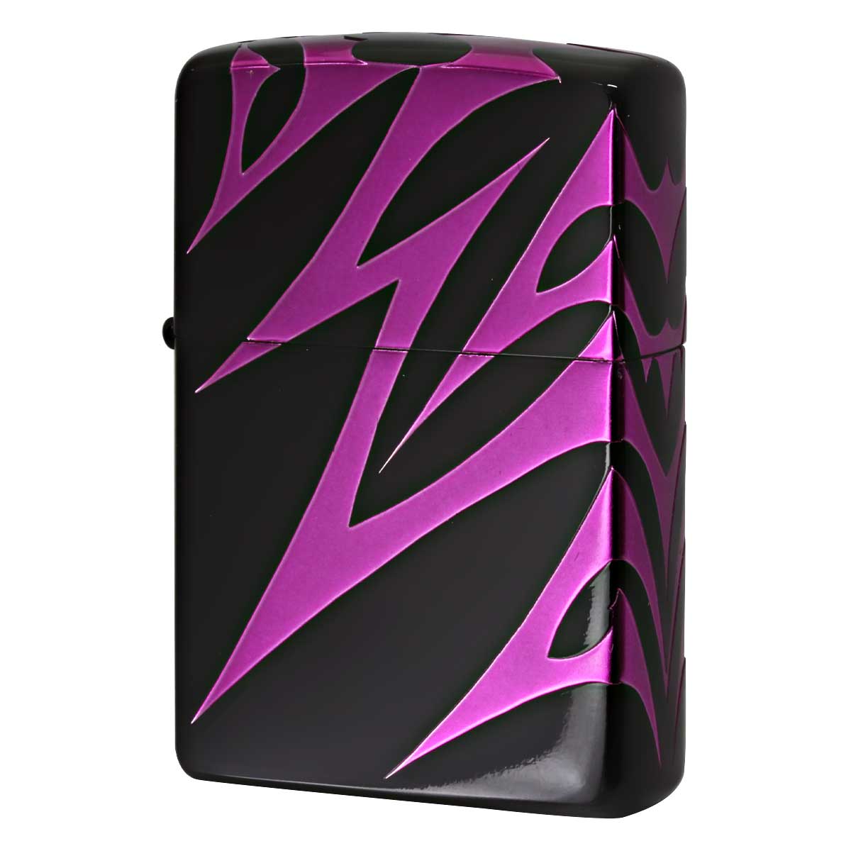 超安い Zippo ZIPPO ジッポライター ブラック 4面連続加工 トライバル柄 その他