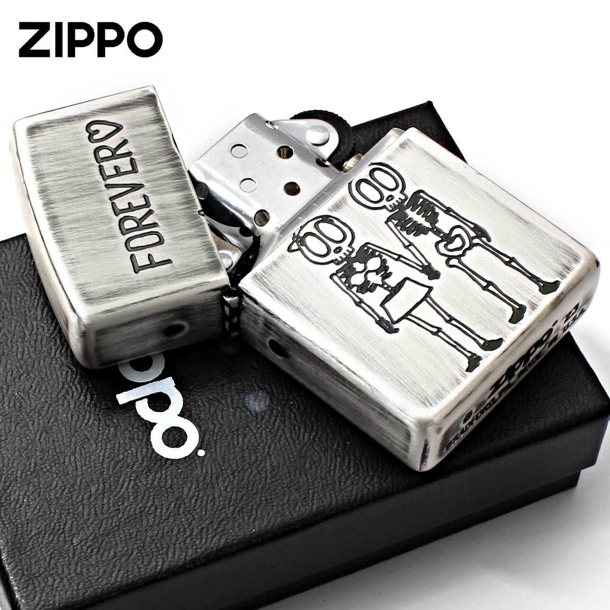 スカル（ZIPPO） Zippo ジッポライター スカル 骸骨 ユーズド仕上げ