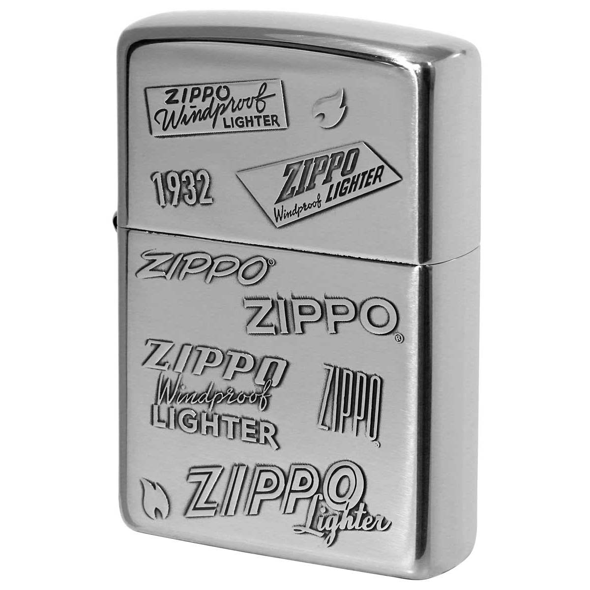 【限定品】 ジッポー 歴代 ジッポライター Zippo ZIPPO ロゴ 銀 両面加工 コレクション