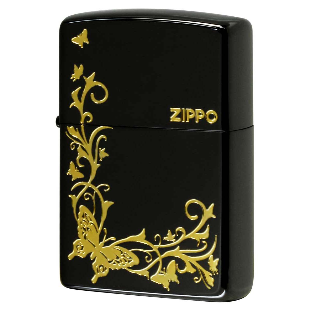 ZIPPO - Zippo ジッポライター 夢見鳥 アラベスク 夢見鳥 唐草 黒いことＮｉ 金サシ BUTTERFLY DESIGN  2BKG-BUT 電子メール便可 喫煙具、ライター-ライター-楽器、手芸、コレクション
