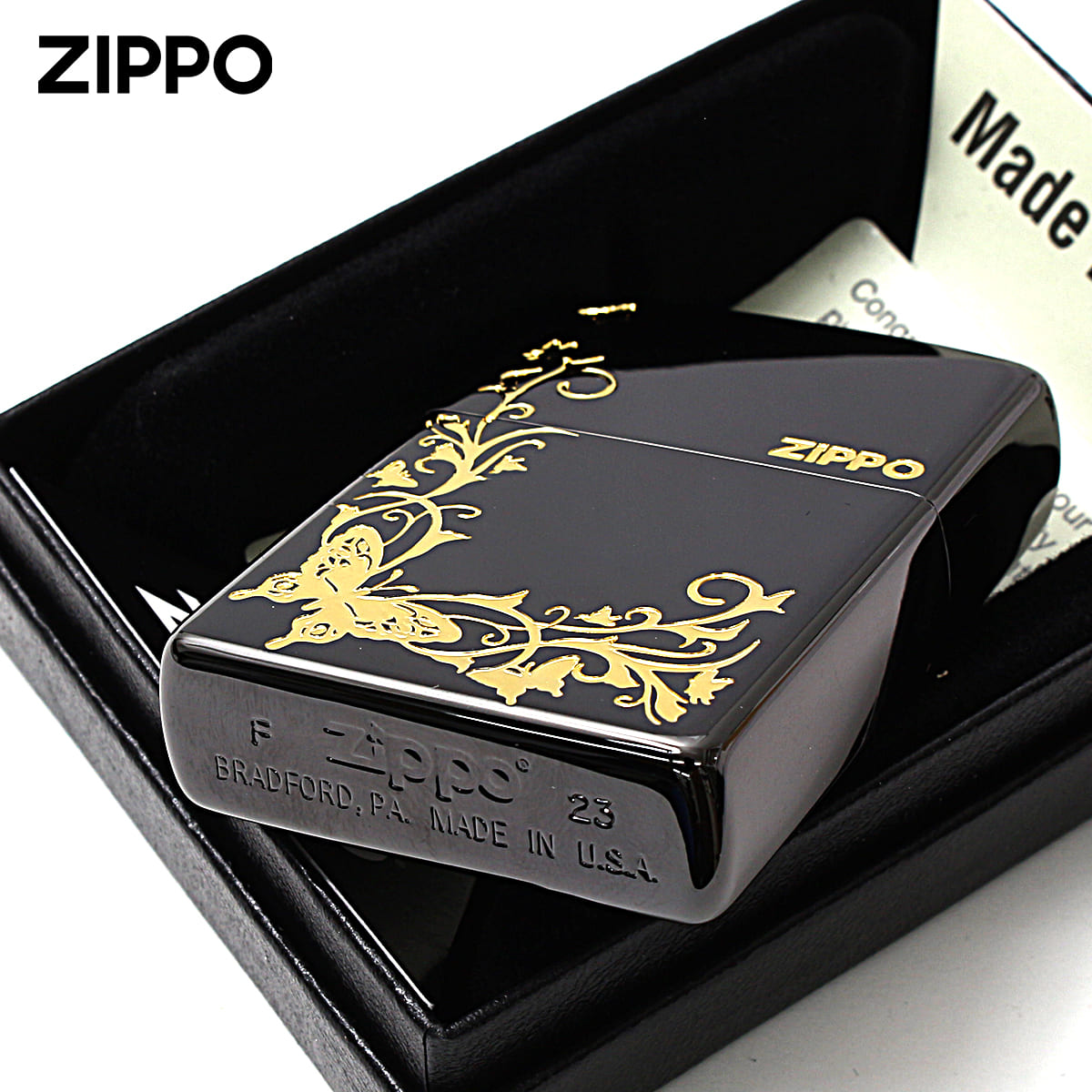ZIPPO（ジッポー） ジッポライター バタフライ アラベスク 蝶々 唐草 