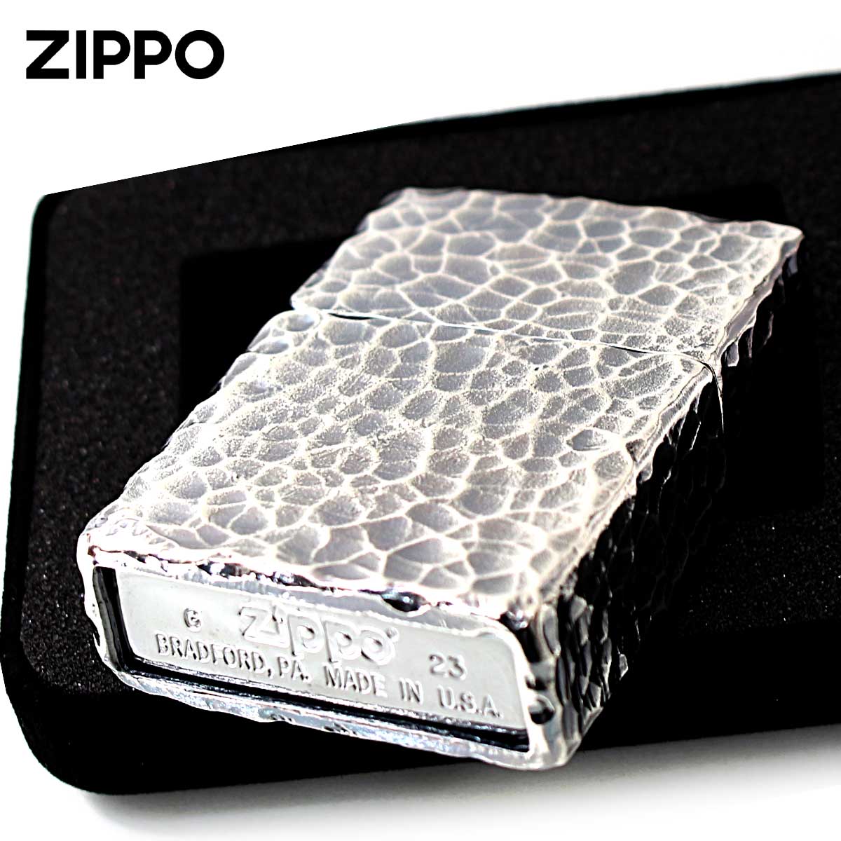 ZIPPO 限定 重厚アーマー 4面ハンマートーン アンティーク