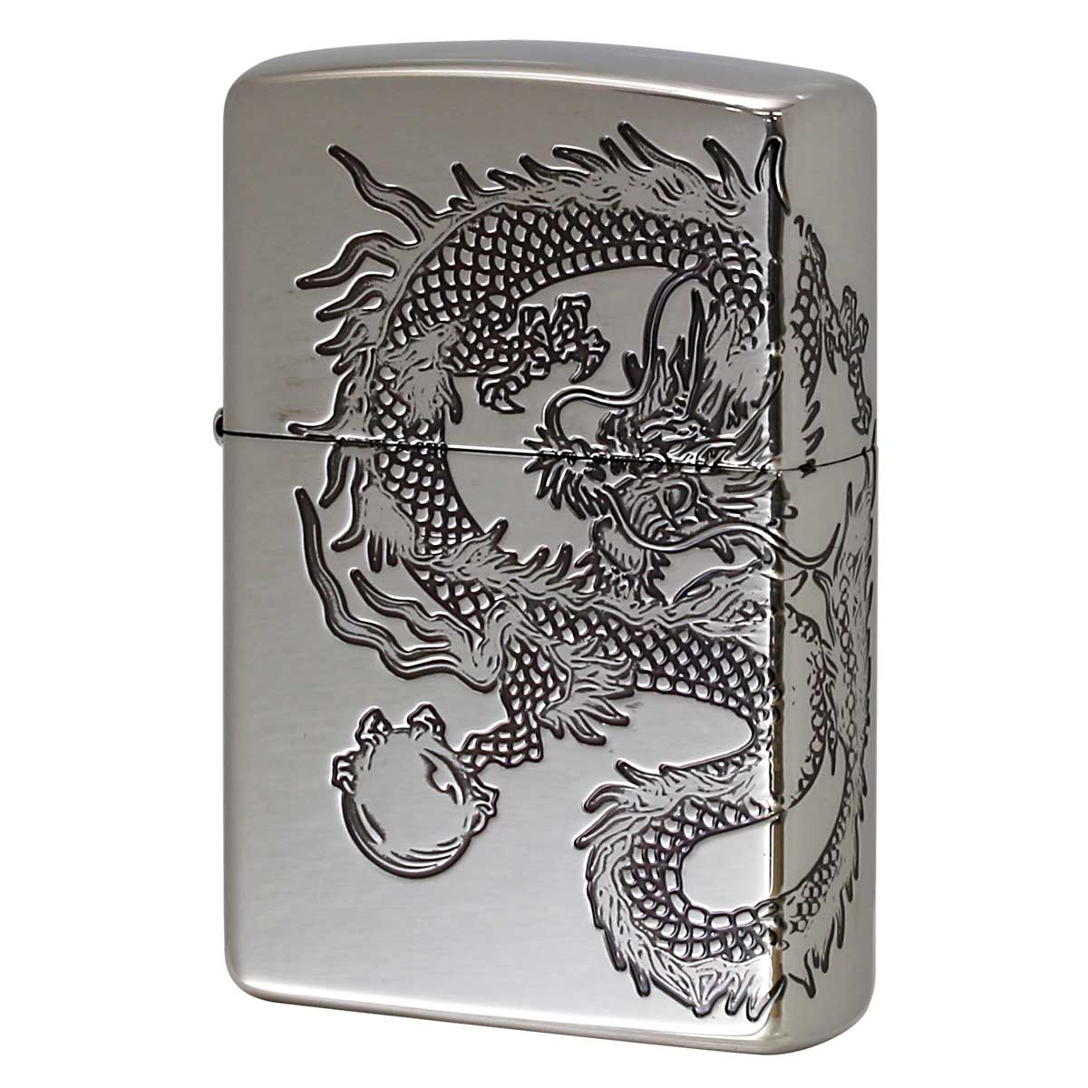 ZIPPO（ジッポー） ジッポライター 龍 ドラゴン 2面連続加工 DRAGON 銀