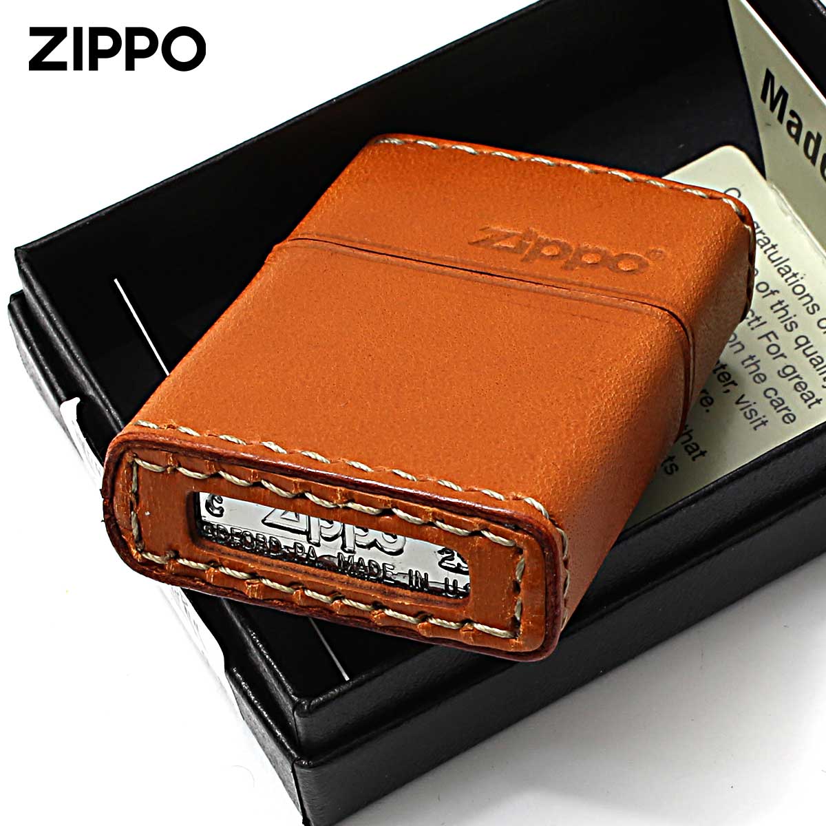 ZIPPO（ジッポー） ジッポライター 革巻き 牛革 レザー ジッポ ロゴ 