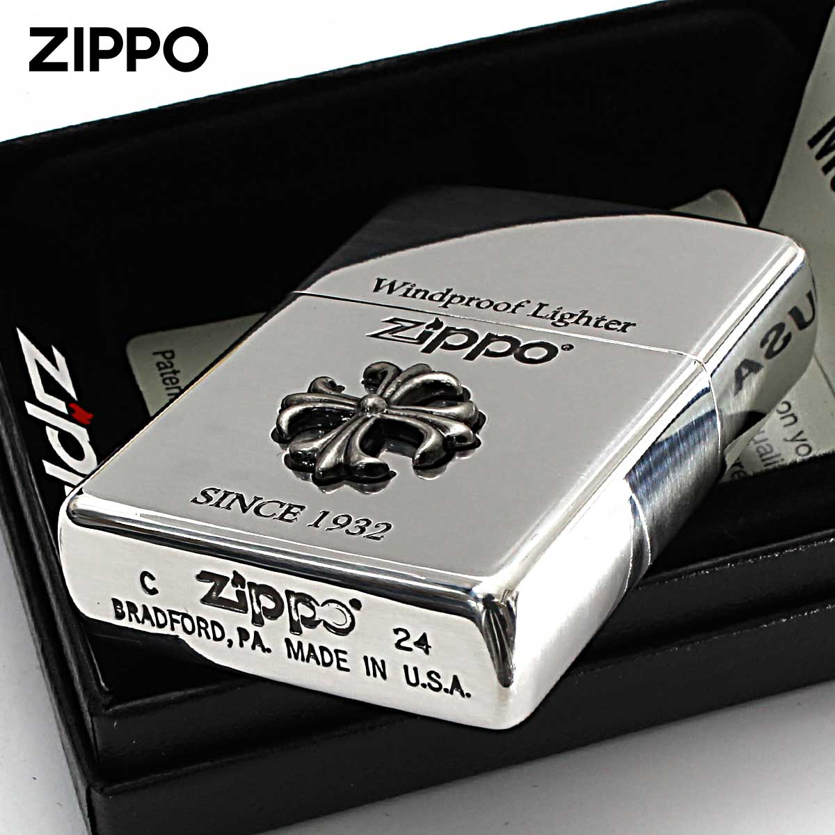 ZIPPO（ジッポー） ジッポライター クロス 十字架 Cross シルバー
