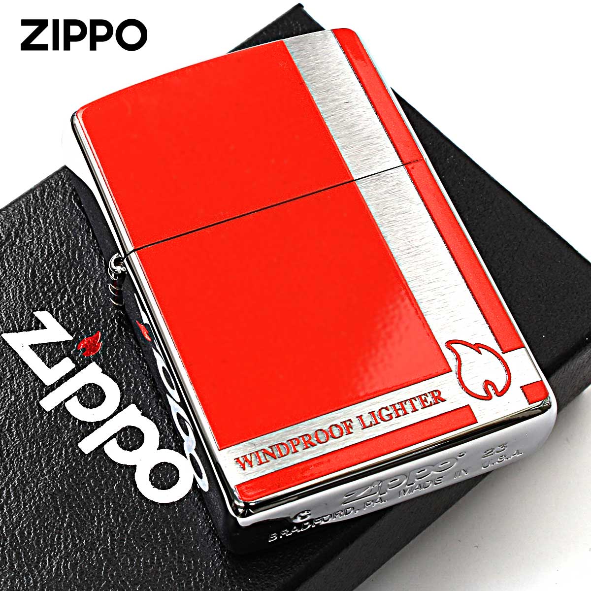 Zippo ジッポー 炎 アイコンフレーム クリスタル Flame Emblem