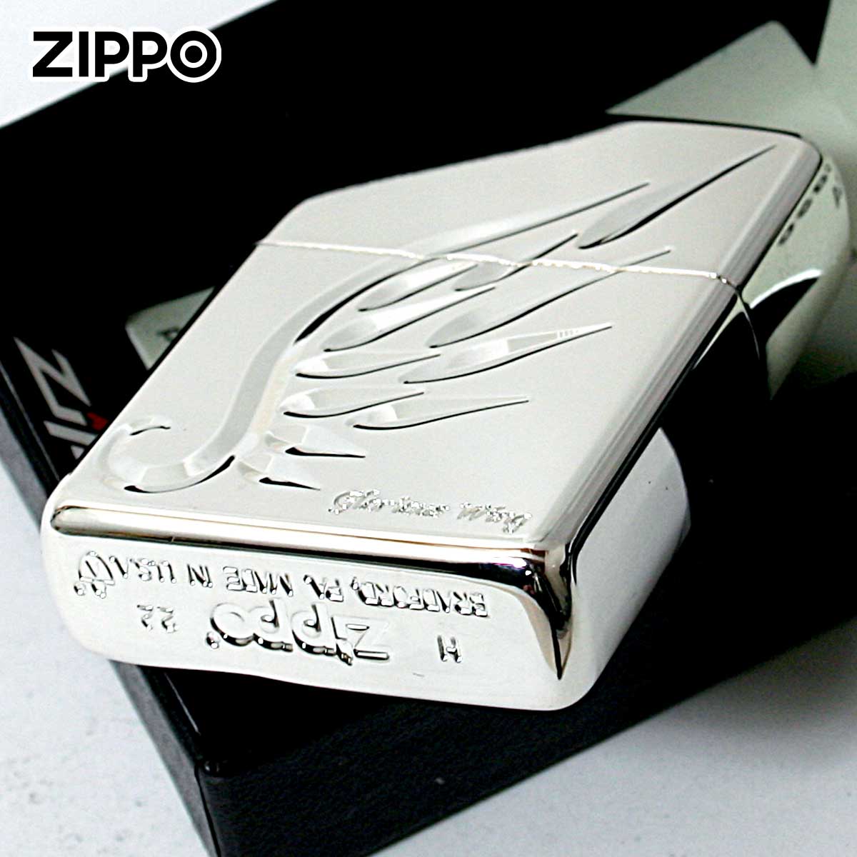 ZIPPO（ジッポー） ジッポライター アーマー 羽 ウイング 深彫 