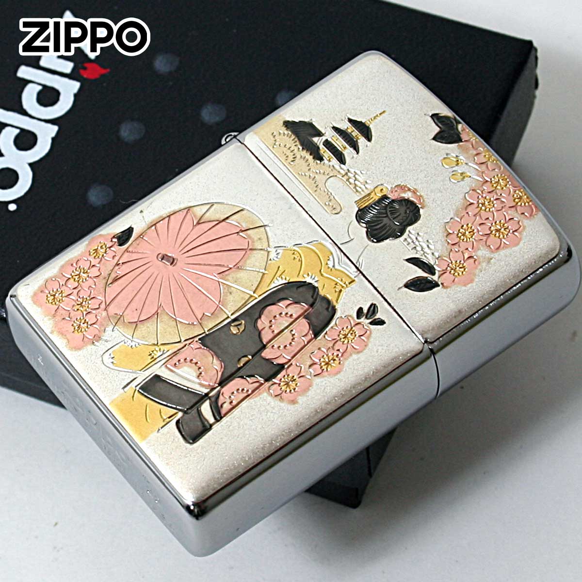 ZIPPO（ジッポー） ジッポライター 電鋳板 プレート貼り 和柄 伝統工芸