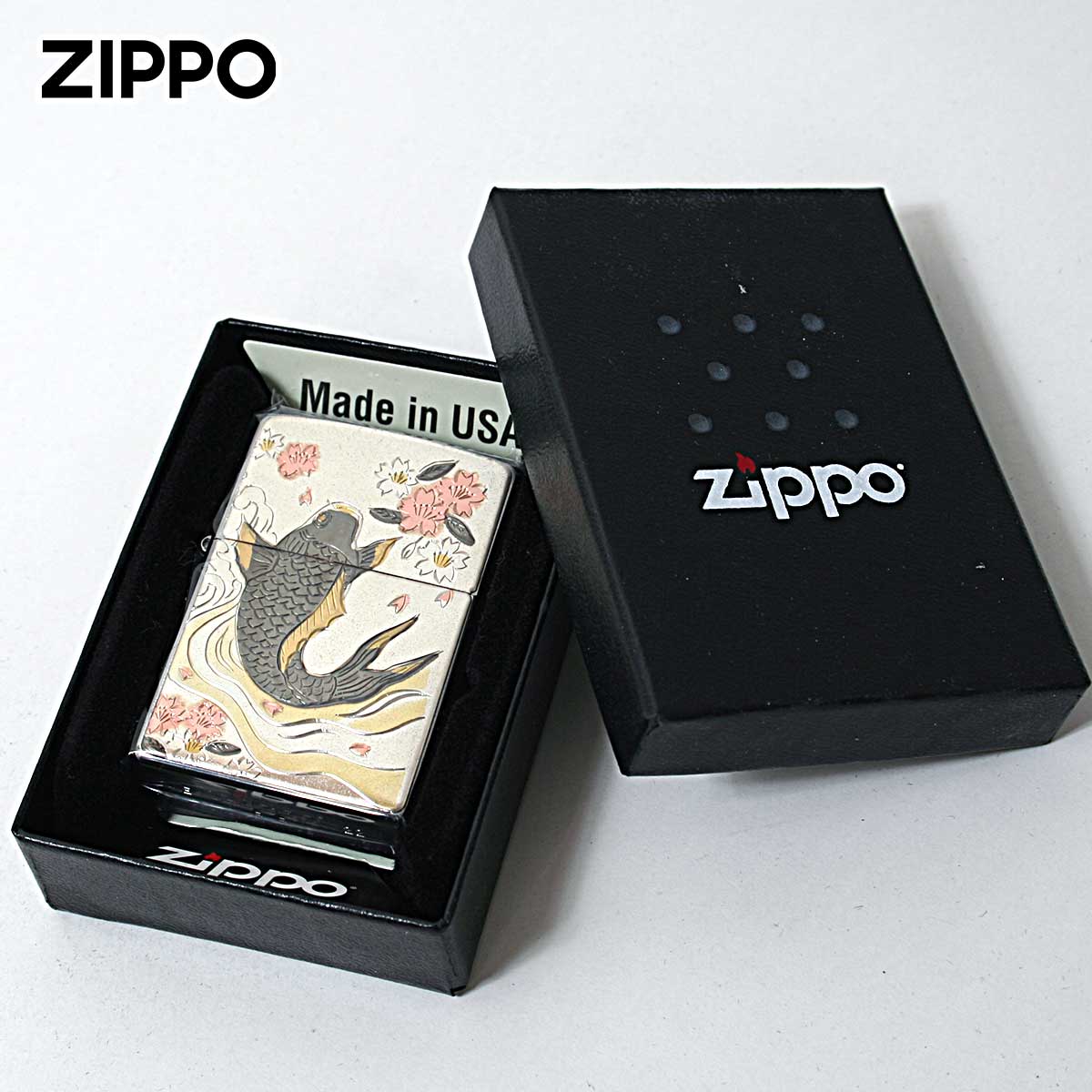 ZIPPO（ジッポー） ジッポライター 電鋳板 プレート貼り 和柄 伝統工芸 