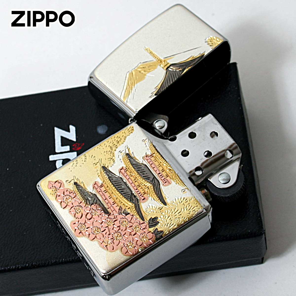 ZIPPO（ジッポー） ジッポライター 電鋳板 プレート貼り 和柄 伝統工芸