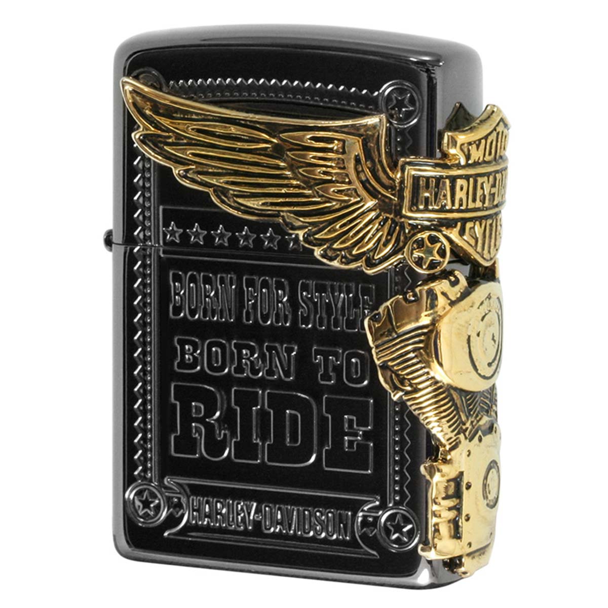 Zippo ジッポライター ハーレーダビッドソン 日本限定モデル チタンブラックメタル HDP-48