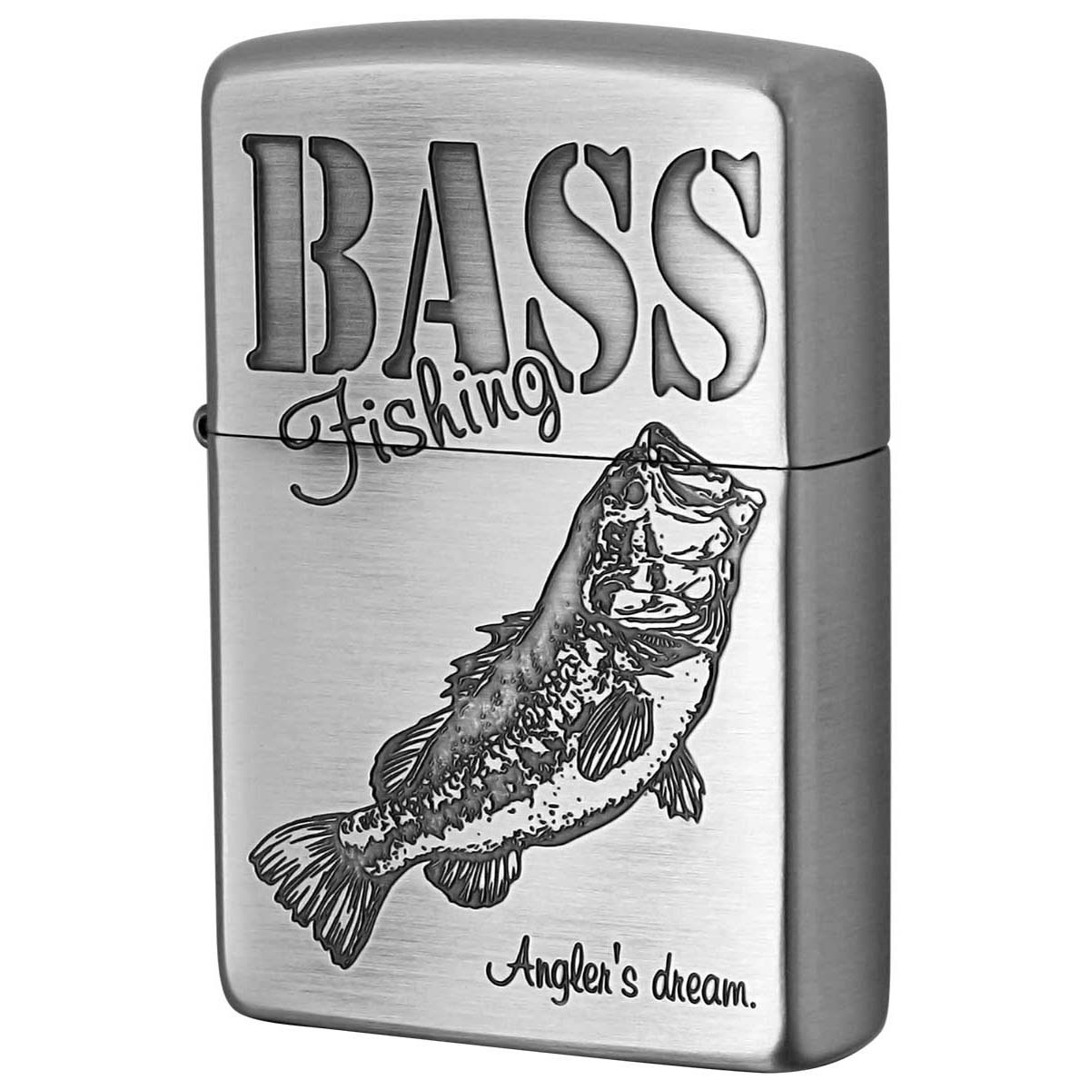 ZIPPO（ジッポー） ジッポライター 釣り 魚 バス BASS 釣道 ニッケル古 
