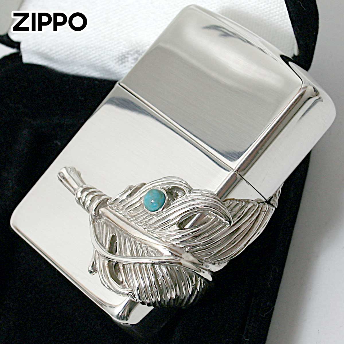 ZIPPO　ジュエリーコレクション　純銀プレート＆ルビー　展示未使用