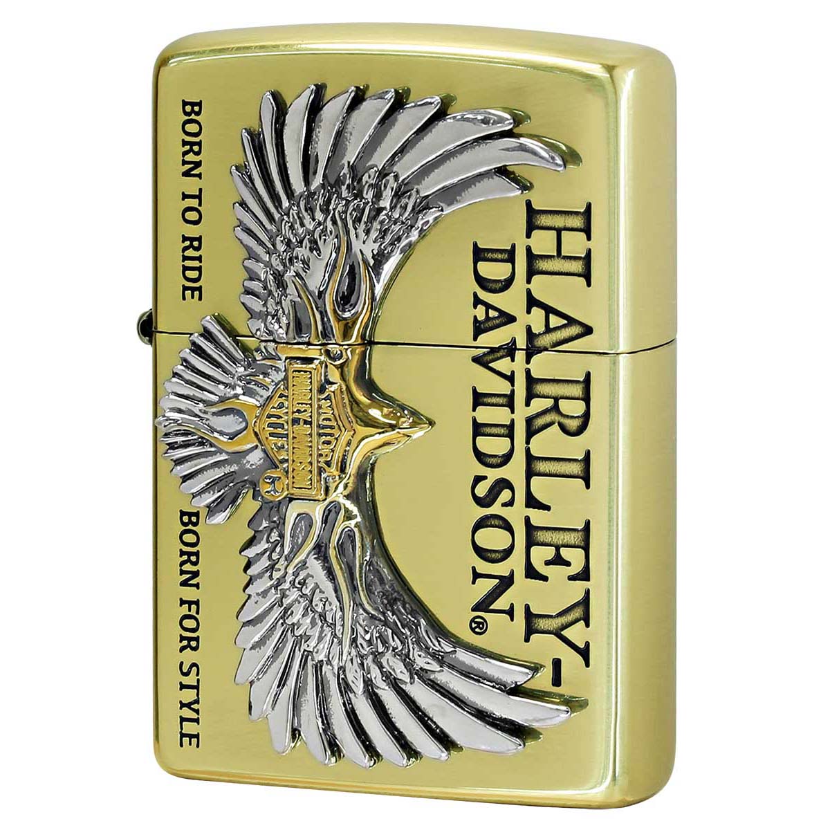 Zippo ジッポライター ハーレーダビッドソン 日本限定モデル Harley Davidson ブラスいぶしフライングイーグル メタル HDP-77