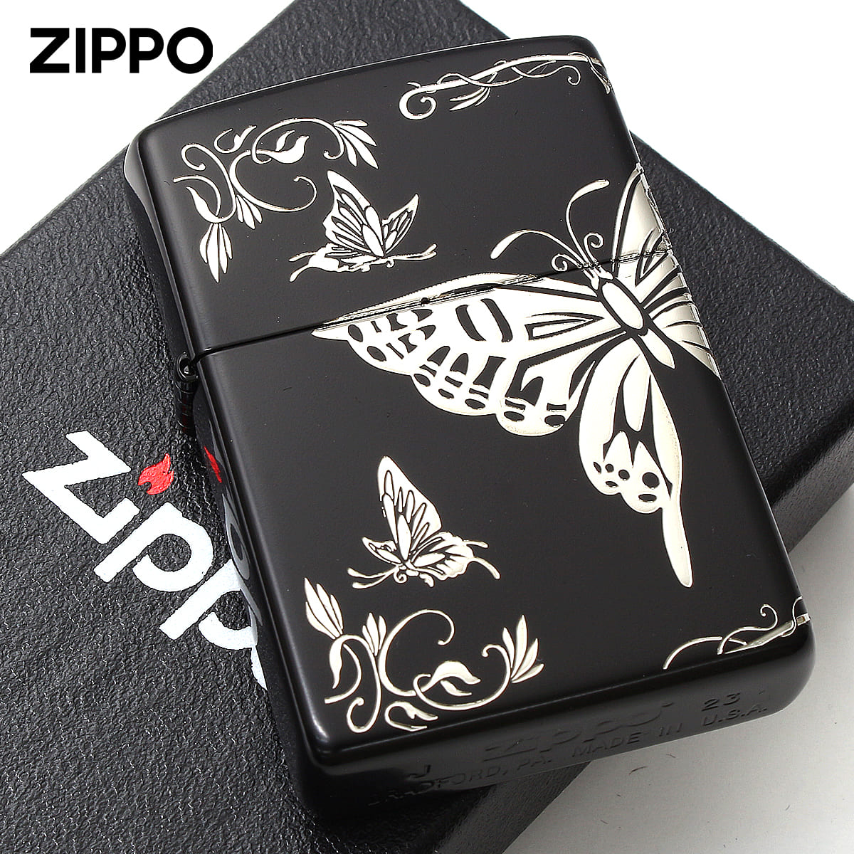 ZIPPO（ジッポー） ジッポライター 蝶々 バタフライ アラベスク 唐草 3 