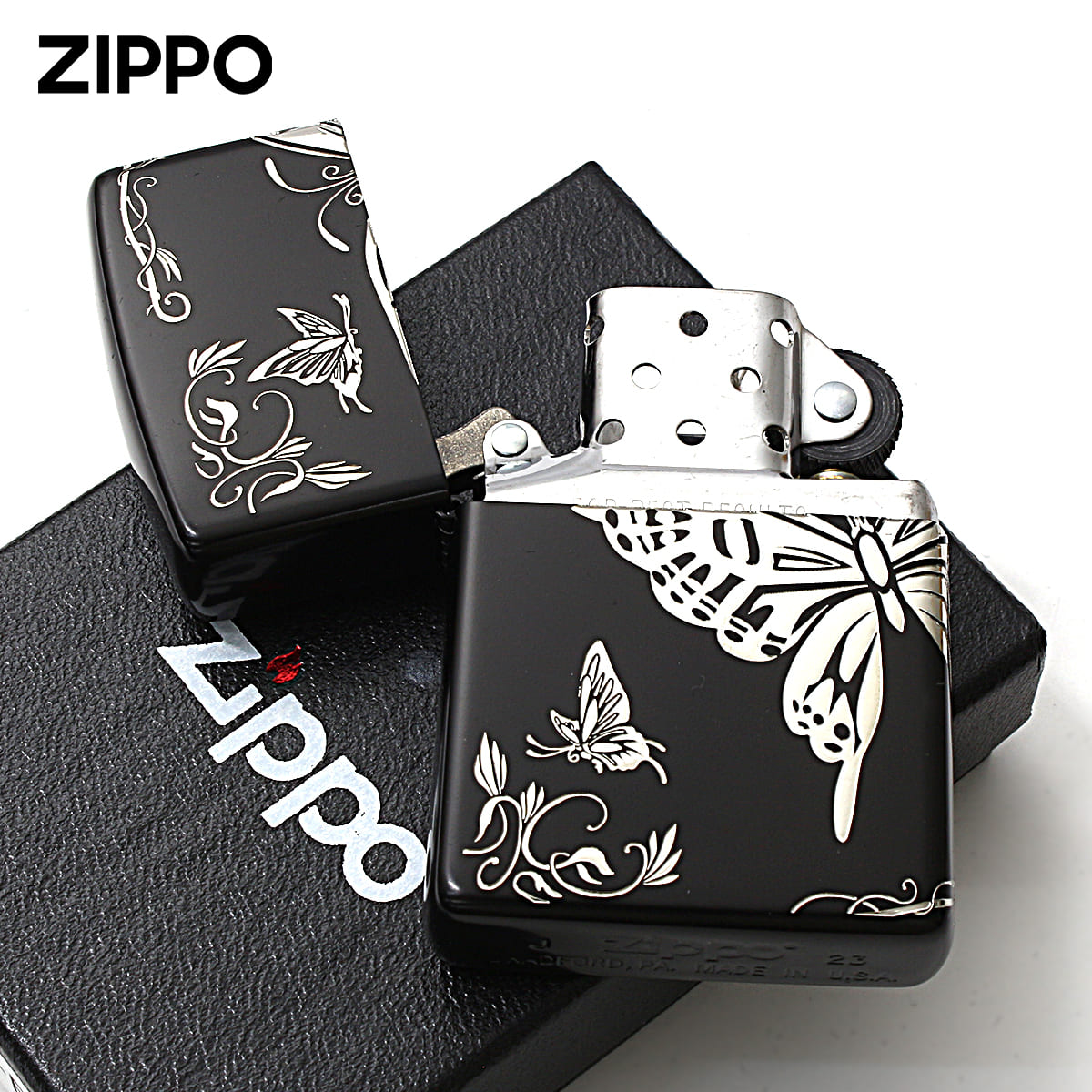 ZIPPO（ジッポー） ジッポライター 蝶々 バタフライ アラベスク 唐草 3 