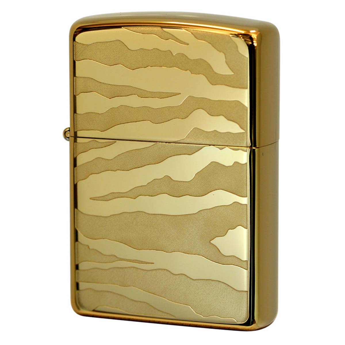 ZIPPO（ジッポー） ジッポライター ゼブラ アニマル柄 ゴールド チタン