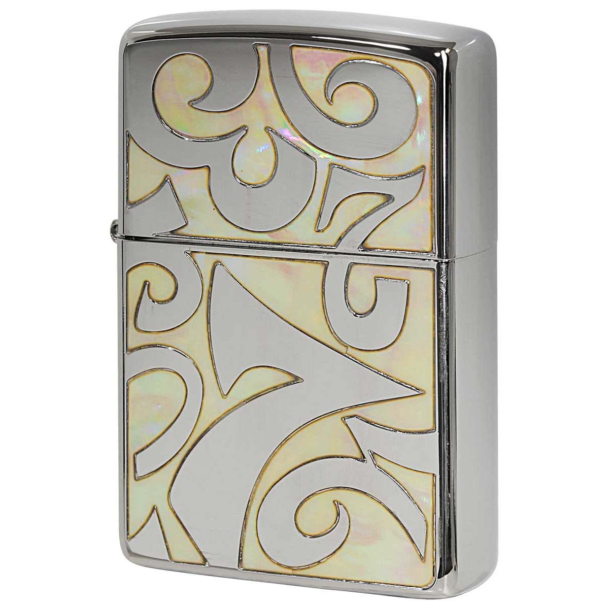 シェル Zippo ジッポライター 貝 インレイ 象嵌 ダイアル 数字