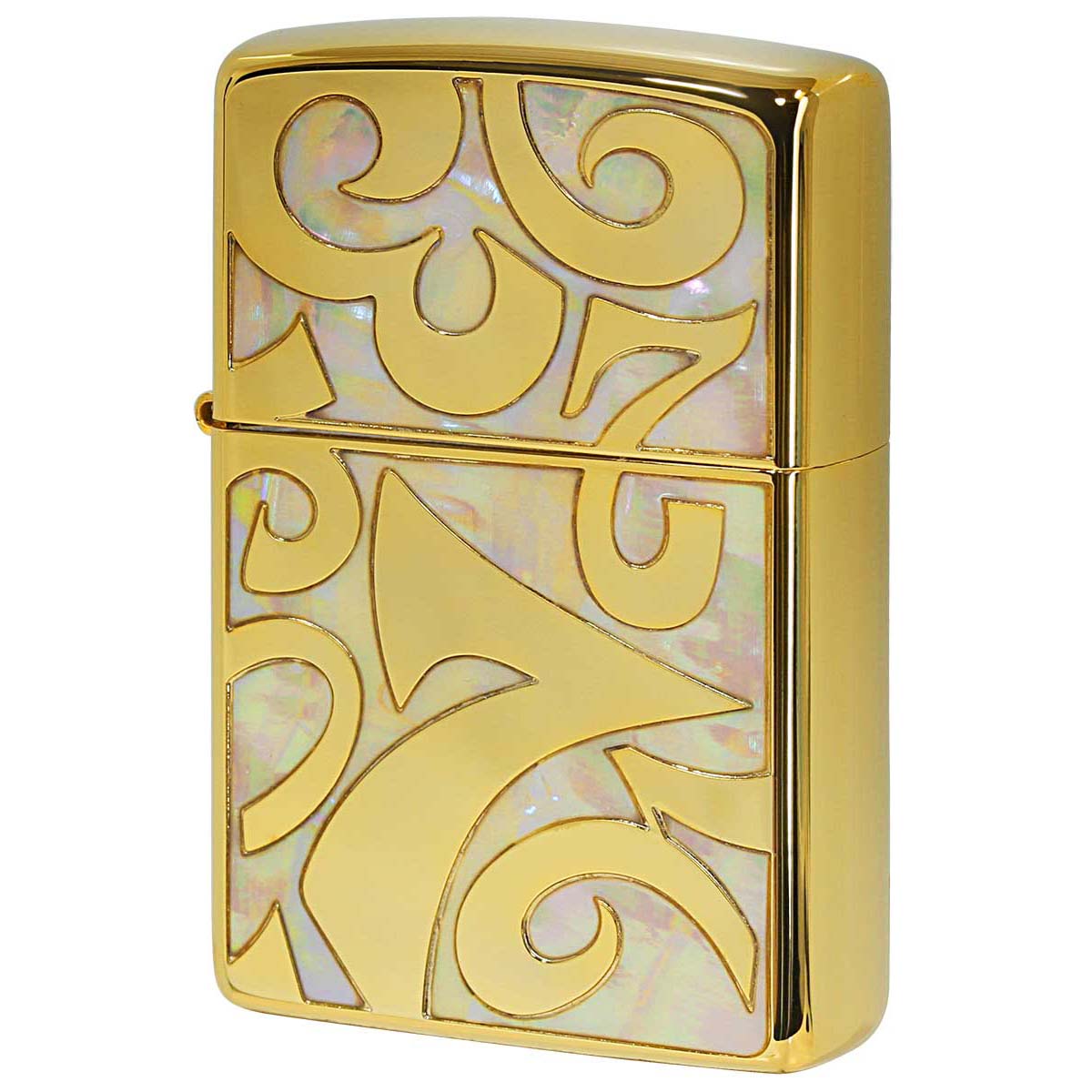 シェル Zippo ジッポライター 貝 インレイ 象嵌 ダイアル 数字