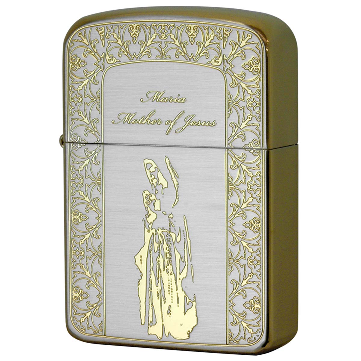 レプリカ Zippo ジッポライター 1941レプリカ マリア 聖母 金銀コンビ 
