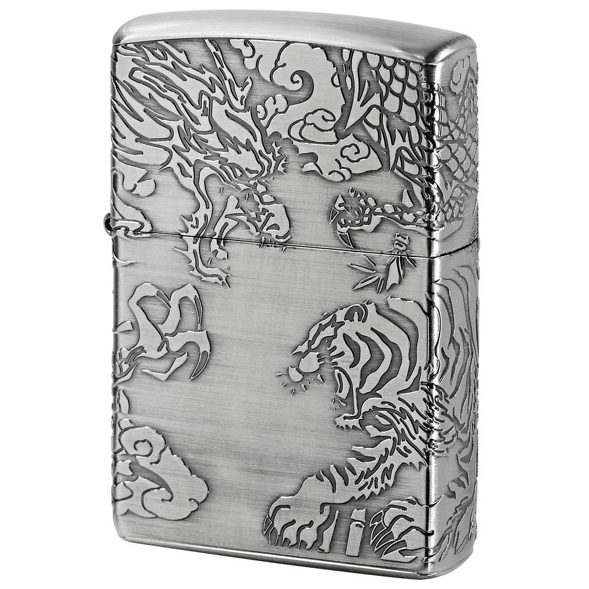 送料無料 ZIPPO[ジッポー]4面連続デザイン 竜虎 NI