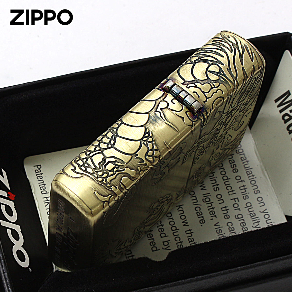 ZIPPO（ジッポー） ジッポライター 龍虎 ドラゴン タイガー 4面連続 