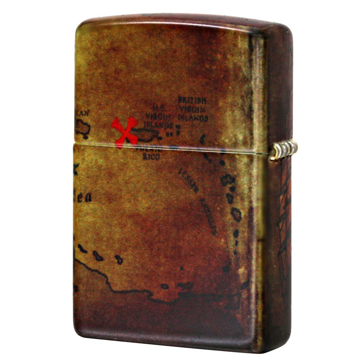 ZIPPO（ジッポー） ジッポライター 海賊 海賊船 地図 Pirate Ship 全面