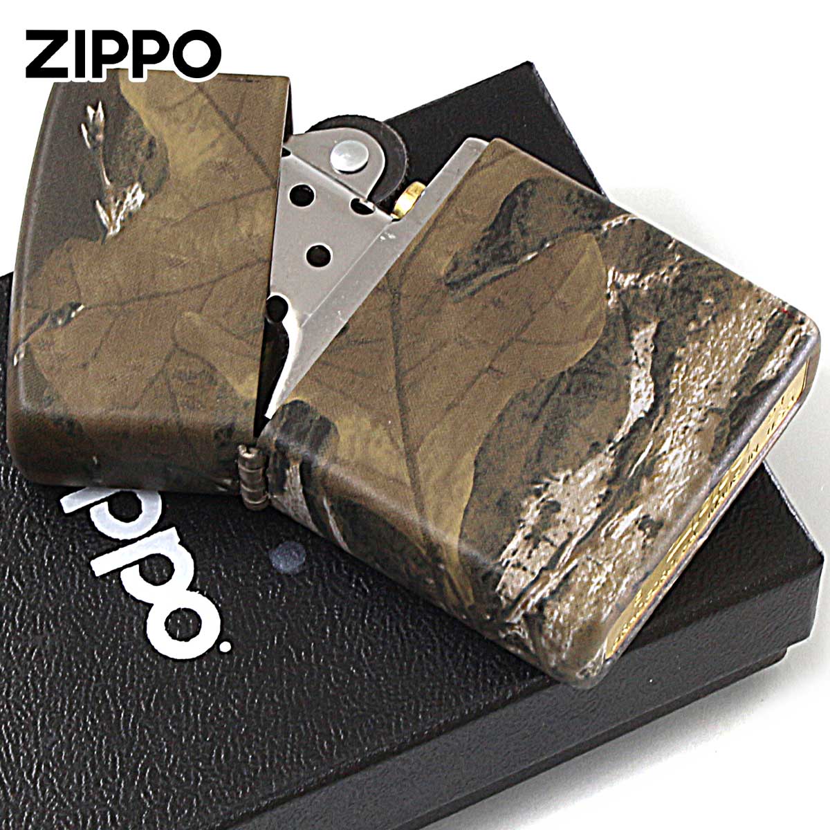 ZIPPO 限定全面カモフラージュ　弾丸キーホルダー付き　２個セット ZIPPO（ジッポー） ジッポライター 迷彩 カモフラージュ リアルツリー