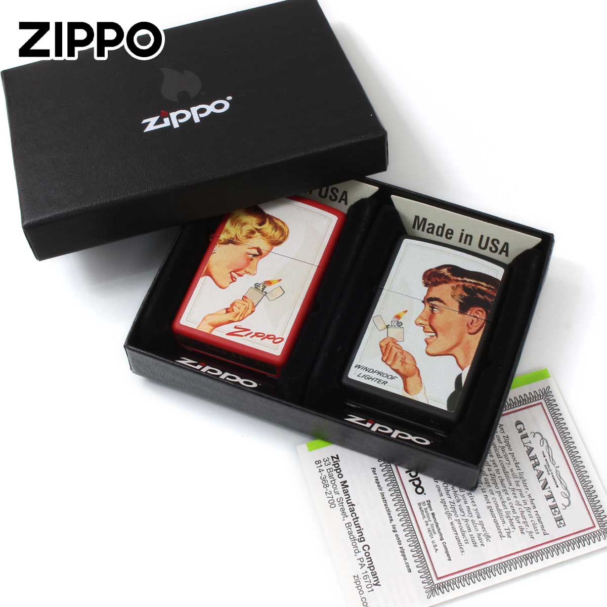 ペア Zippo Pair ジッポライター ZIPPO Set ペアセット メール便専用