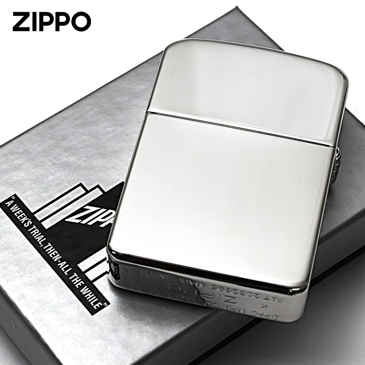 Zippo未使用新品 1941年レプリカ 100ミクロン銀メッキ レプリカ Zippo ジッポライター 1941レプリカ 無地 100 ミクロン