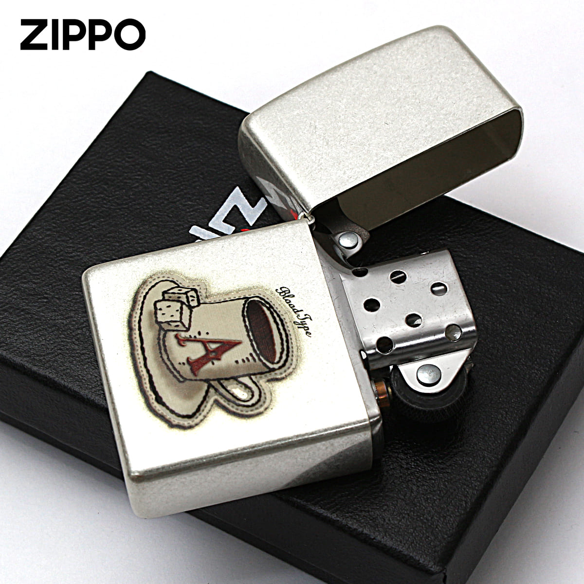 年末のプロモーション大特価! ZIPPO Zippo 銀メッキ コーヒーカップ 血液型 ジッポライター その他