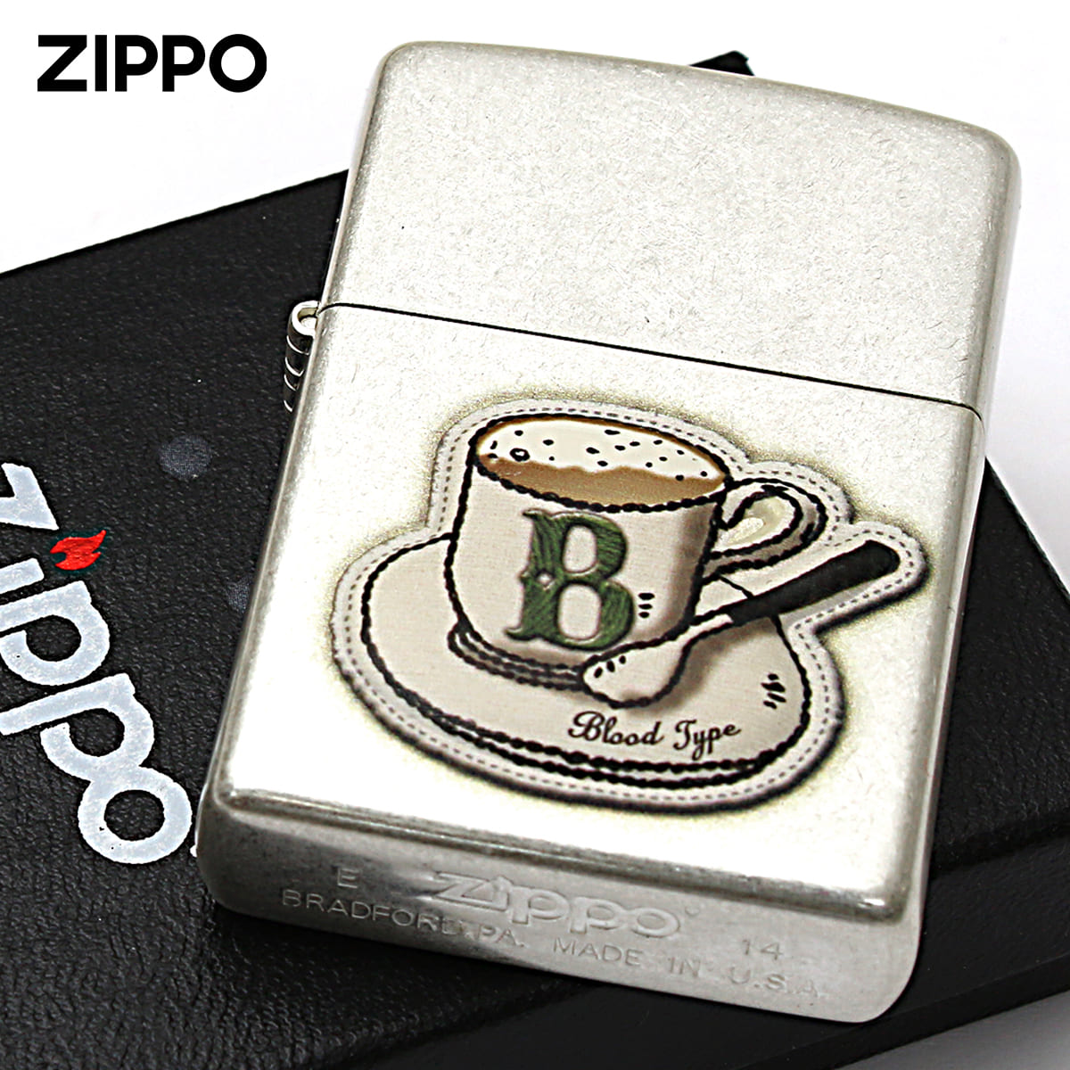 ZIPPO（ジッポー） ジッポライター 血液型 コーヒーカップ 銀メッキ 