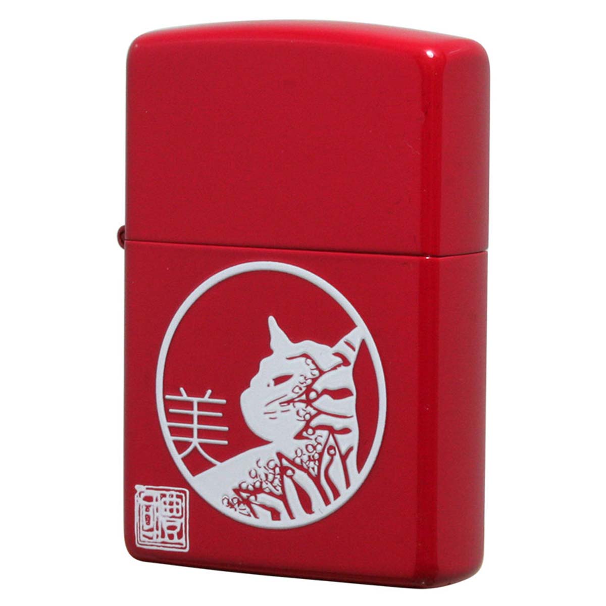 ZIPPO - Zippo ジッポライター 墨絵 ペンキ屋 原作者 本多豊國 睡りねこ赤いこと ペンキ塗り 70239 楽器、手芸、コレクション-ライター-喫煙具、ライター