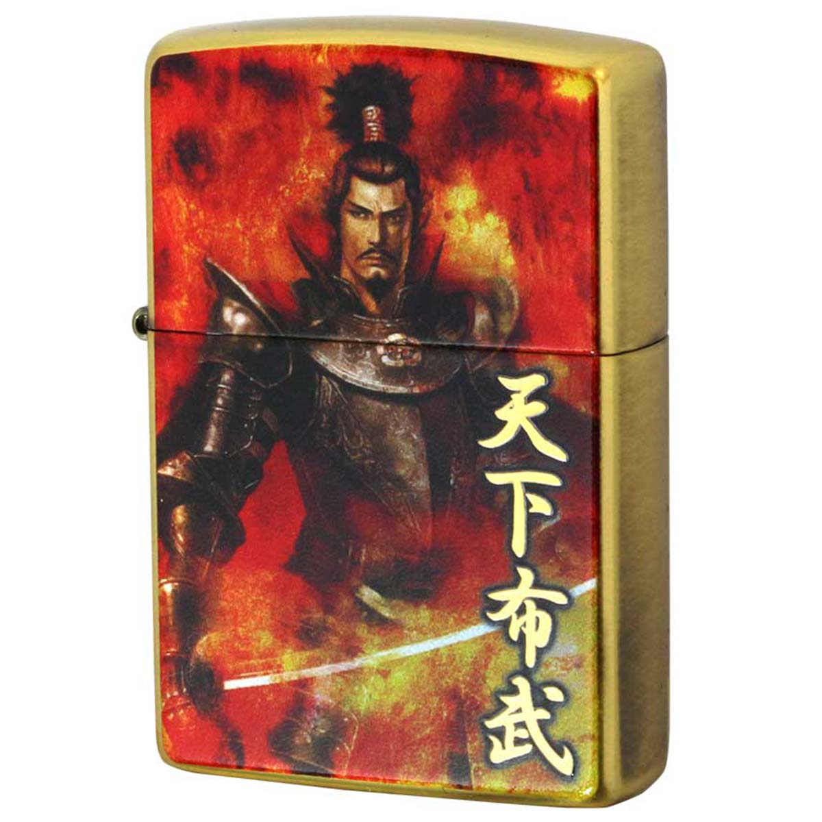 Zippo ジッポライター 諏訪原寛幸 七大陸 戦国武将 銀メッキイブシ 織田信長 天下布武 アーティスト 歴史