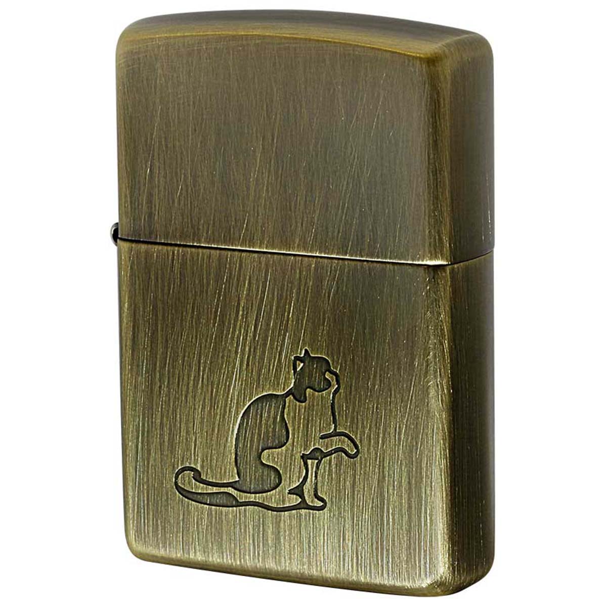 Zippo ジッポライター ネコ 猫 Cat Pau キャットポー BS ブラスいぶし 80043 プレゼント 贈り物 女性 かわいい メール便可