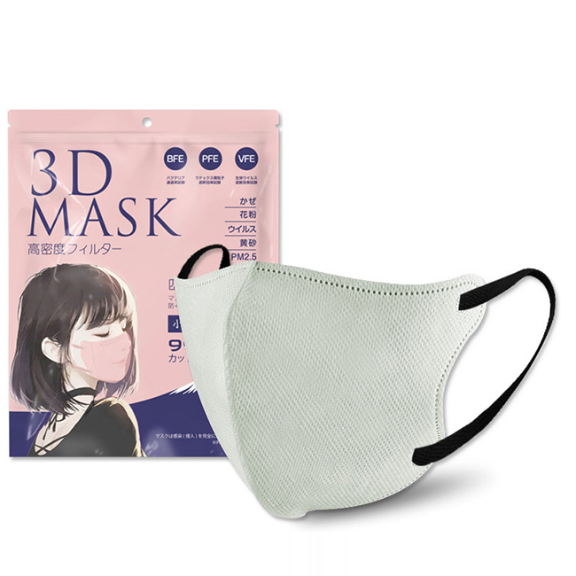 即納 3Dマスク 50枚 立体マスク 不織布 4層構造  カラーマスク チークマスク マスク 2タイプ おしゃれ 小顔 大人用 やわらか不織布 3dマスク 平ゴム PM2.5｜ziyishiye｜13