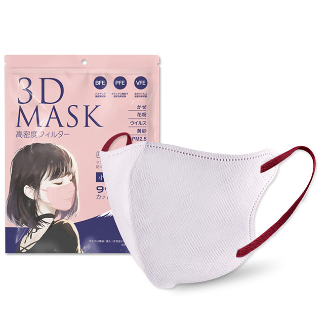 即納 3Dマスク 50枚 立体マスク 不織布 4層構造  カラーマスク チークマスク マスク 2タイプ おしゃれ 小顔 大人用 やわらか不織布 3dマスク 平ゴム PM2.5｜ziyishiye｜16