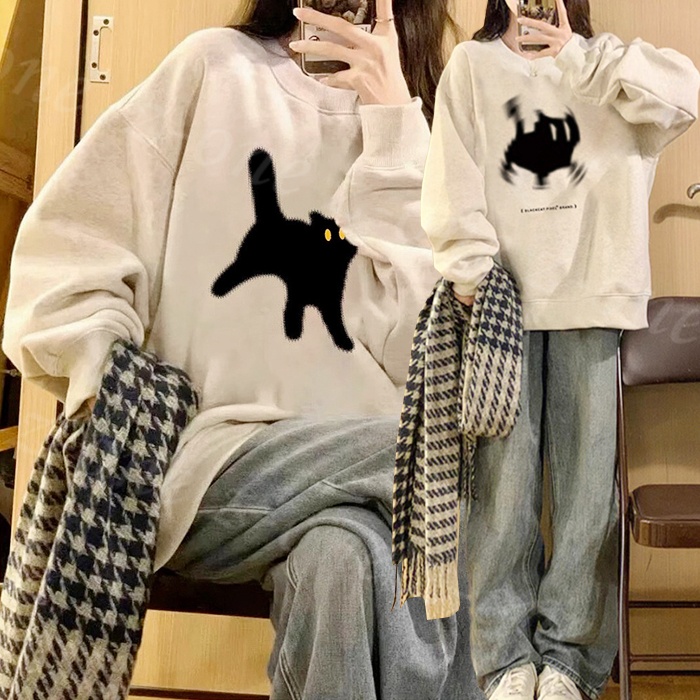 ネコ　猫　ねこ　長袖トレーナー　クスグル　ルームウェア　ミチョロ　春物トップス トップス レディース 猫 スウェット ニット トレーナー ねこ