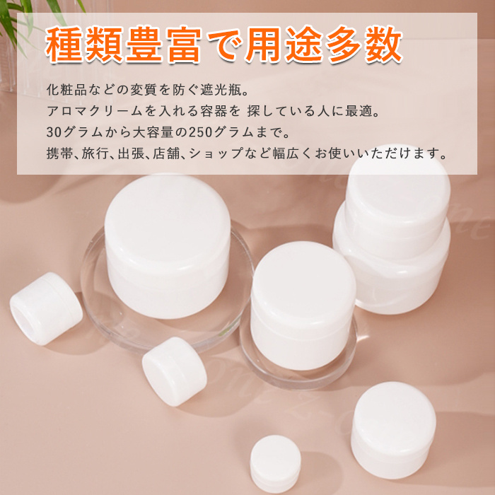 小分け容器 クリーム容器 化粧品用 詰め替え 小分けボトル クリーム
