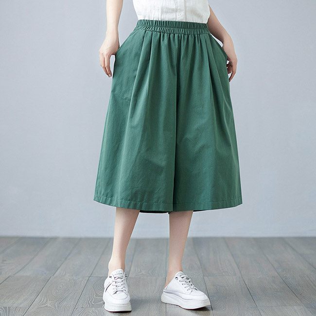 新品未使用】FOXEY ガウチョパンツ カシミヤ100％ ボトムス 白 M