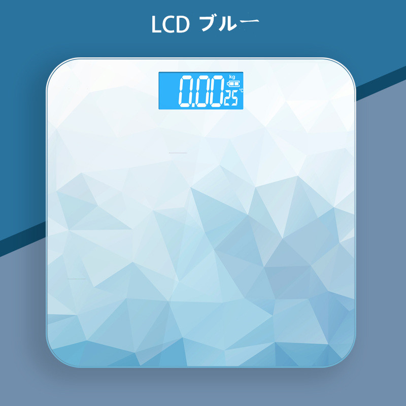 体重計 人気 安い LCD LED ダイエット プレゼント ヘルスメーター 電池式 液晶 温度計 薄い 体重 コンパク｜ziyishiye｜02